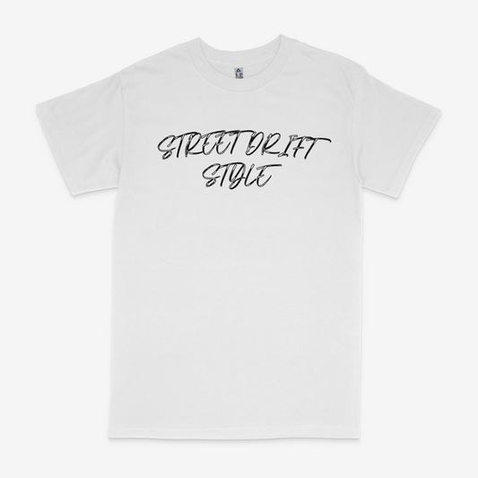 Street Drift Style White T-Shirt